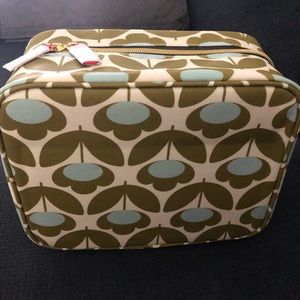 New with tags green Orla Kiely makeup bag